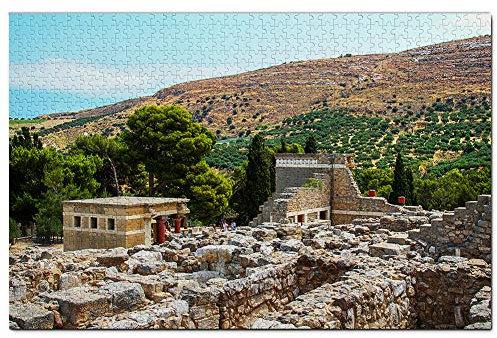 Griechenland Kreta Knossos Puzzle für Erwachsene 1000 Teile Holz Reise Geschenk Souvenir