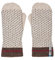 ÖJBRO VANTFABRIK 1 Paar Fäustlinge Gr. L (10-11) Wolle Strick-Handschuhe 4-lagige Merinowolle Winter-Handschuhe aus Schweden, Fausthandschuh Damen & Herren, extra warm & weich - Skaftö Snö