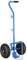 Gas-Trolley GT 89 - Gasflaschen Wagen für 5 kg und 11 kg Gasflaschen, 25 kg max. Traglast, Mit praktischen Halterungen für Abflammgeräte, Ergonomischer Griff Blau