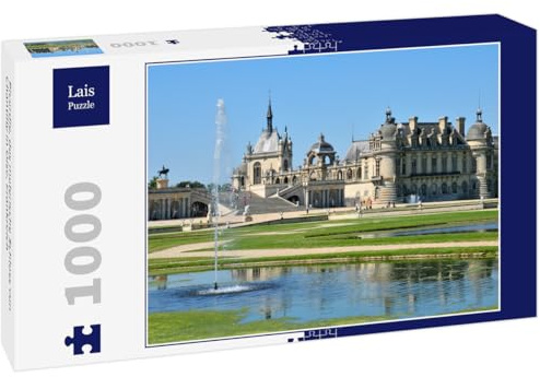 Lais Puzzle Picardie, das malerische Schloss von Chantilly in Oise, Frankreich 1000 Teile