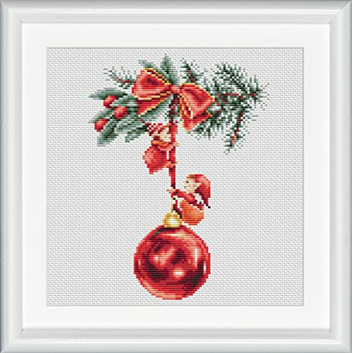 Dutch Stitch Brothers - Gezählte Kreuzstiche - DSB018A - Weihnachtselfen 2- Aida - 9.8 x 9.8 Inch - DIY für Erwachsene