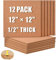 MYOYAY 12 Pack Square Cork Board Tiles 12x12 Self-Adhesive Notice Letter Tiles for Bedrooms, Home Office Wall Bulletin Boards Pin Board DIY Message Vision Kit for Walls Home Office School Decorative