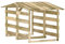 Festnight 3 pz Pergolato da Giardino, Legnaia da Esterno, Pergole con Tetto in Legno di Pino Impregnato 100x90x100 cm (2 pz:100x90x100 cm)