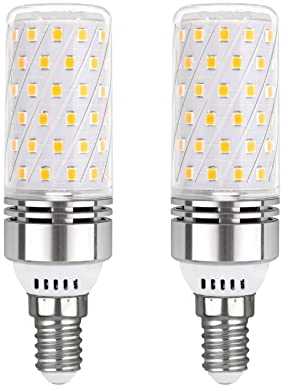 Akynite E14 LED Warmweiß 3000K 12W, 1350LM, Nicht Dimmbar, Ersetzt E14 100W Halogenlampe, 360-Grad-Licht, Stabform Cornlampe, AC 230V, Maiskolben LED E14 Warmweiß für Deckenlampe, 2er-Set