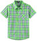 Spring&Gege Chemise à carreaux à manches courtes pour garçon, chemise de loisirs pour enfants, vert/bleu, 9-10 ans