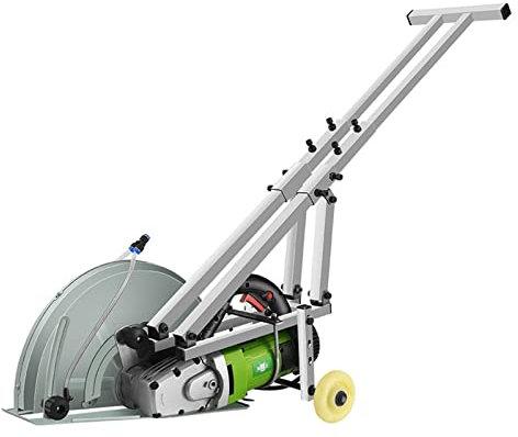 Wall Line Cutter Electric Mini Circular Saw, 6 Blades (4-1/2”), Max Cutting Depth 1-11/16'' (90°), Rubber Handle, 10 Feet Cord, Ideal for Wood Soft Metal Tile Plastic Cuts Slotting Marble