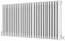 Radbliss Horizontal Traditional 3 Column Radiator 600x1190mm White Cast Iron Style Design RAD Central Heating