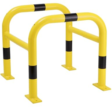 kaiserkraft | Rammschutz für Pfosten | verzinkt und beschichtet | HxBxT 600 x 620 x 620 mm