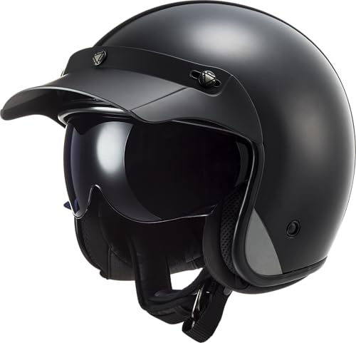 LS2, Jet-Motorradhelm BOB II SOLID Matt Black, XS