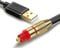 Tackston USB A to TOSLINK Optical Audio Adapter, Unidirectional USB A to SPDIF Digital Converter Compatible with Windows Linux PS4/PS5 Lenovo HP Asus Dell PC Laptop Computer
