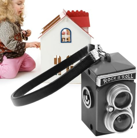 Bexdug Appareil Photo Vintage | Appareil Photo Reflex numérique Dollhouse,Accessoires de Photographie, Accessoires de modèle d'appareil Photo Vintage, Accessoires de décoration