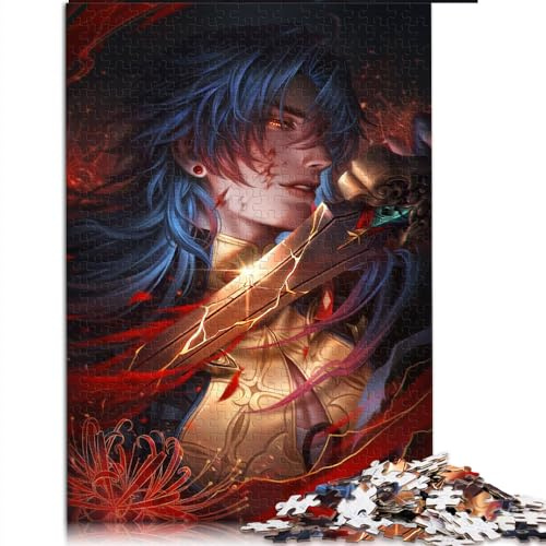 Puzzle Honkai Star Rail Blade 1000 Teile für Erwachsene, Teenager, Papppuzzle, pädagogische Herausforderung, Größe: 26 x 38 cm