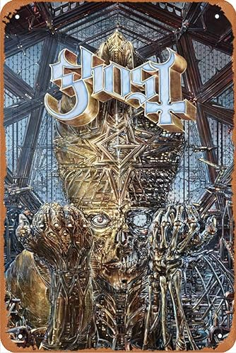 Band Ghost BC Plakette Poster Metall Blechschild 20,3 x 30,5 cm Vintage Retro Wanddekoration