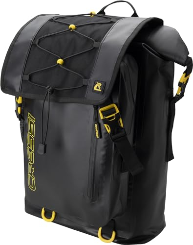 CRESSI Unisex-Adult Venom Dry Backpack wasserdichte Sportaktivitäten Tasche/Beutel, Schwarz, 30 L