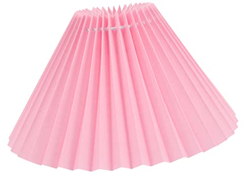 Lampenschirme für Tischlampen dekorativer Lampenschirm Lampenschirmhalter tisch lampenschirm rosa lampenschirm Stoff Plissee Lichtschirm Deckenlampenschirm Stehlampe Zubehör Eisen