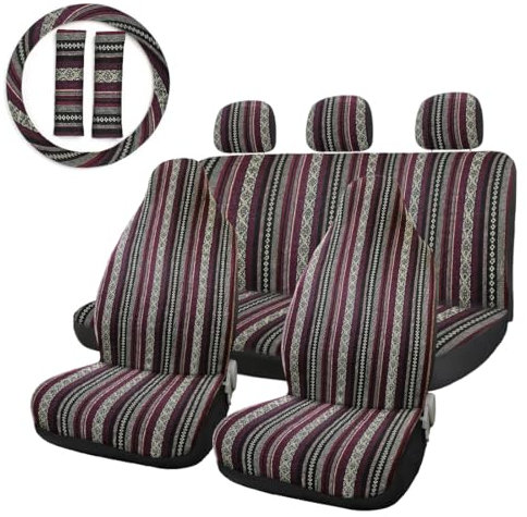 DTGTEX Autositzbezüge Full Sets für Jaguar XJ 2015-2023, 5-Sitze Synthetisch + Baumwolle Kompatibel Airbag, Wasserdichtes Atmungsaktiv Sitzschoner Auto Schonbezug, Innere Zubehör,B