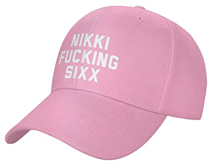 Baseball Cap Nikki Fickt Sixx Black Golf Caps Unisex Baseballmütze Verstellbare Baseballkappe Für Running Reisen Outdoor