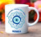 Transparent Gift Taza Personalizada con Frase y Nombre Mandala. Tazas Personalizadas de Cerámica. Tazas Originales para Regalar. Regalos Originales para Hombre y Mujer. Regalos para Amigas y Madres
