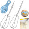 Dncvb Rührbesen für Handmixer 2 Stück Ersatz Schneebesen zum Schlagen Rühreinheit und 1 Eiweißabscheider, Rechts Links Quirl Mixer, Schlagbesen Handrührer für Küchenmaschine