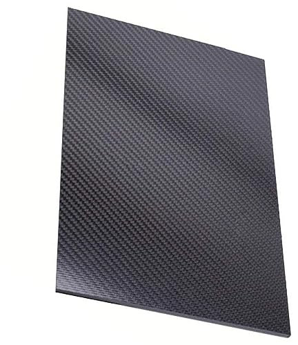 JIEYUZYUO Placa de Fibra de Carbono de 3K 50X50 Mm Weave Laminate Panel Board Superficie de Eslabón Mate de Sarga Mate, para Mde Drones Rc/50Mm*50Mm*2Mm