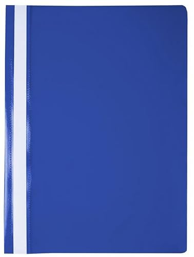 Papiertiger Schnellhefter PP für Schule und Büro (Standard, Blau, 100er Pack)