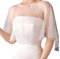 Damen Chiffon Stola Cape Umhang 60cm Perlen Hochzeit Capes Wrap Hochzeits Braut Schulter Abdeckungsschal Tüll Schal für Party Formal Cover Up