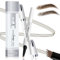 MainPi Eyebrow Pencil with 4 Fork Tip, 3D Magic Eyebrow Pencil, Dark Brown