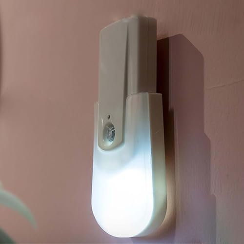 GZZBMY Nachtlicht Steckdose mit Bewegungssensor LED Taschenlampe Multifunktion Bewegungsmelder Notlampe Induktionsladung Akku Notlicht Kinderzimmer Treppen Gang Schlafzimmer Badezimmer (1 Stück)