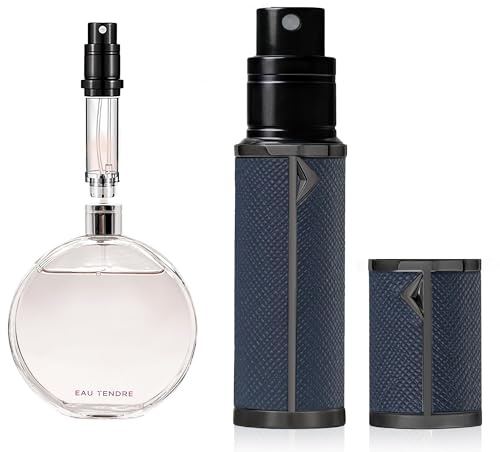 muilsae AB00DB Perfume atomizer,Refillable Perfume Bottle, Pocket Cologne atomizer, Bottom Fill, Suitable for travel and vacation, birthday and anniversary,5ml(Deep blue 5ml)