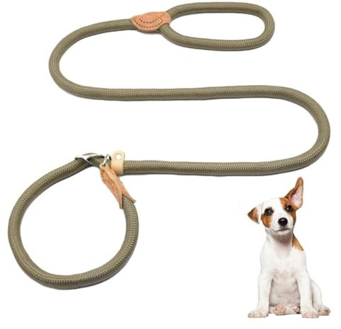 1.5 m Correa de Perro, Cuerda de Correa, Correa para el Perro Nylon Ajustable, Correa de Entrenamiento de Nylon, Correa de Perro Cuerda Collar para Perros Pequeños Medianos, Negro correa perro pequeño