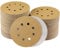 Sruhrak 100 Pcs 125mm Sanding Discs, 80 Grit Nylon Adhesive Sanding Pads 5 Inch 8 Hole Hook and Loop Sanding Disc for Orbital Sander