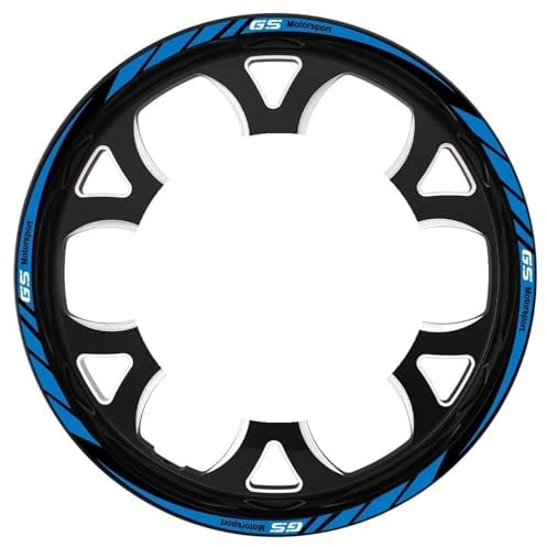 JAYWIS Felgenaufkleber Motorrad 19''17''Rad Aufkleber Nabe Felgen Aufkleber Reflektierende Streifen Band Dekoration Für BMW R 1200 GS R 1250 GS F 650 GS G 310 GS F 750 GS Radaufkleber(BLAU)