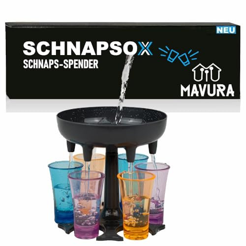 SCHNAPSOX 6 Schnapsglas Spender und Halter Cocktail Shots Spender