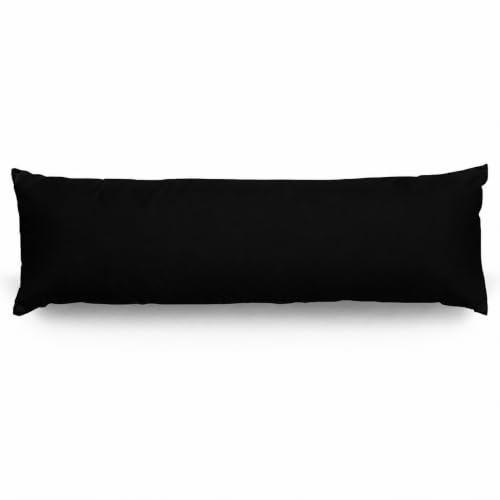 adsin Bolster Pillowcases - Pregnancy Maternity Orthopaedic Support Pillowcase Black (King 5FT)