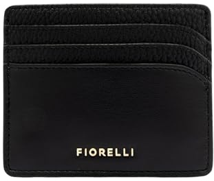 Fiorelli Women's Marnie Card Holder with Gift Box, Black | Stylish Wallet, 6 Card Slots, Faux Leather