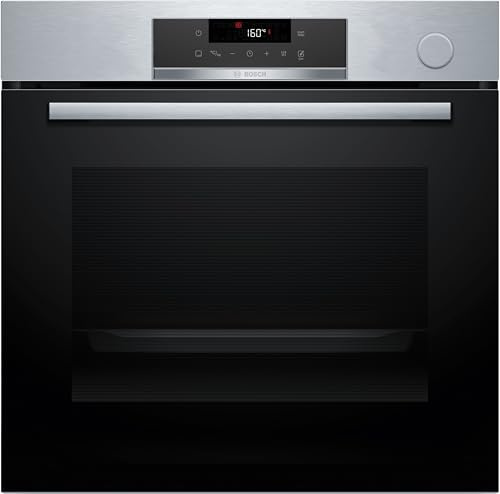 Bosch, Forno multifunzione con vapore aggiunto, AirFry, Acciaio, HRG532ES3 | Piatti croccanti all'esterno e succosi all'interno con la funzione di vapore aggiunta.