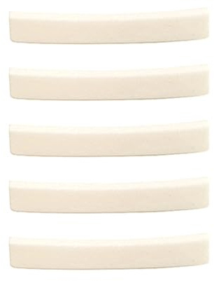 No-slotted Bassgitarre Knochen-Sattel Up-Sattel Vintage Modern Akustik Ersatzteile Noslotted Bone Bridge Nut Ersatzteile