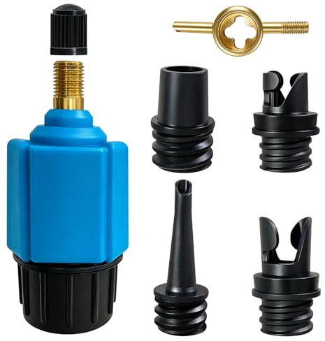 Noviatrix 6 Stück Sup Pumpenadapter, Luftpumpe Adapter | Sup Adapter für Kompressor, für Surfbretter, Kajaks, Aufblasbare Zelte Usw