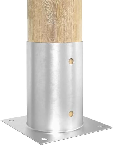 vidaXL runder Bodenanker 12 pcs Silber 15 x 15 x 15 cm Metall, Moderner, robuster Erdanker für Stabilität im Freien, Feuerzubehör und praktische Gartenwerkzeuge