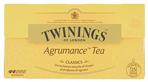 Twinings, Agrumance Tea, Tè Nero Aromatizzato agli Agrumi, Sapore Fresco e Appagante, Infusi e Tisane, 1 Confezioni da 25 Filtri