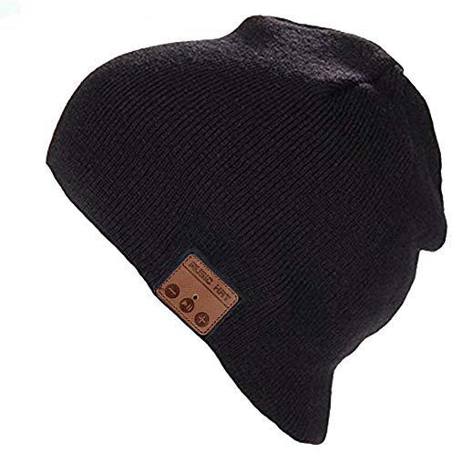 HaetFire Cappello Bluetooth Regalo Uomo Donna Invernali Berretto Bluetooth Musica Cappello Lavorato a Maglia Berretto per Running Sci del Regali Natale con Cuffie Stereo e Microfono Vivavoce