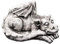 gartendekoparadies.de Schlafender Drache, Steinfigur, H. 17 cm, 7 kg, Grau, frostsicher aus Steinguss für Außenbereich
