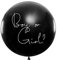 Riesenballon Boy or Girl 1m Riesen Gender Reveal Party Ballon mit Konfetti Latex Luftballon Junge