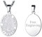 FaithHeart Heiliger Christophorus Anhänger, Edelstahl St Christophorus Halskette, Ovaler Anhänger mit Gravur, Amulett mit Geschenkebox für Geburtstag Valentinstag Weihnachten
