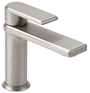 Milano Ashurst Modern Mono Bathroom Basin Mixer Tap Lever Handle - Brushed Nickel
