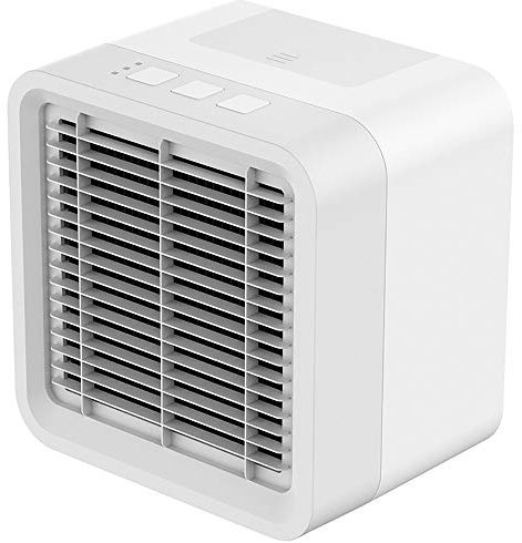 YLXD Personal Space Air Cooler Portable Air Conditioner Fan,Rechargeable USB Desk Fan,3 Speeds, Super Quiet Humidifier Cooling Fan for Home Office Bedroom