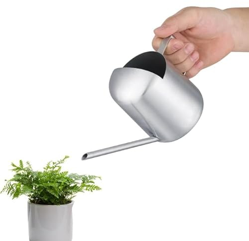 Edelstahl Gießkanne, Metall Gießkanne mit langem Auslauf, Edelstahl Indoor Gießkanne Gartenpflanze Blumen Langmund Sprinklertopf für Den Zimmerpflanzen, Bewässerung von Grünpflanzen(300ml)