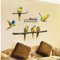 TOSSPER 1set Removable Fliegen-papagei Aufkleber Ara Vögel Startseite PVC-dekor-wandtier Raum-Wand-Aufkleber Schlafzimmer-Dekoration Poster 45x60cm