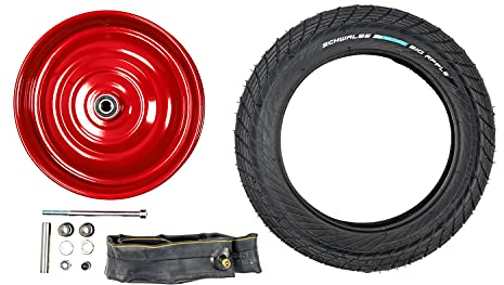 12 1/2 Zoll Laufrad Scheibenrad Radsatz Set Seifenkiste Schwalbe Reifen 50-203 AV Klaufix DDR