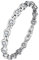 Jecanori Magnetisches Armband für Damen Heilung Titan Stahl Magnetfeldtherapie Armbänder mit Zirkonia Kostüm für Arthritis Schmerzlinderung Schmuck Geschenk mit Entfernungswerkzeug und Box